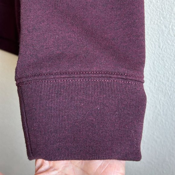 Untuckit Mens Corral 1/4 Zip Pullover Sweater Size L Bordeaux Maroon Mock Neck - Picture 6 of 11
